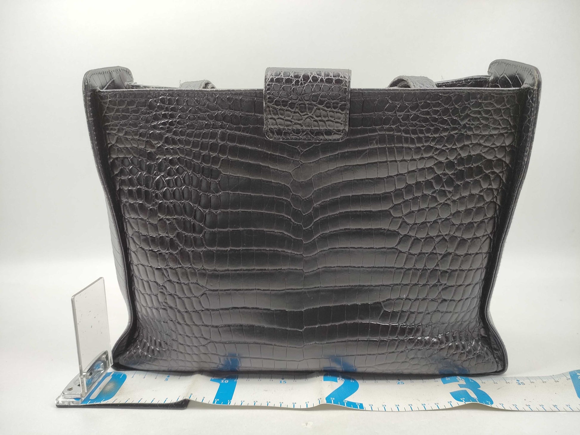 Salvatore Ferragamo Vara Vara Crocodile Embossed Tote Bag