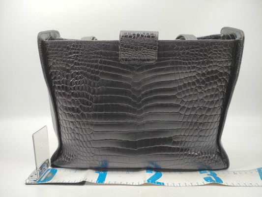 Salvatore Ferragamo Vara Vara Crocodile Embossed Tote Bag