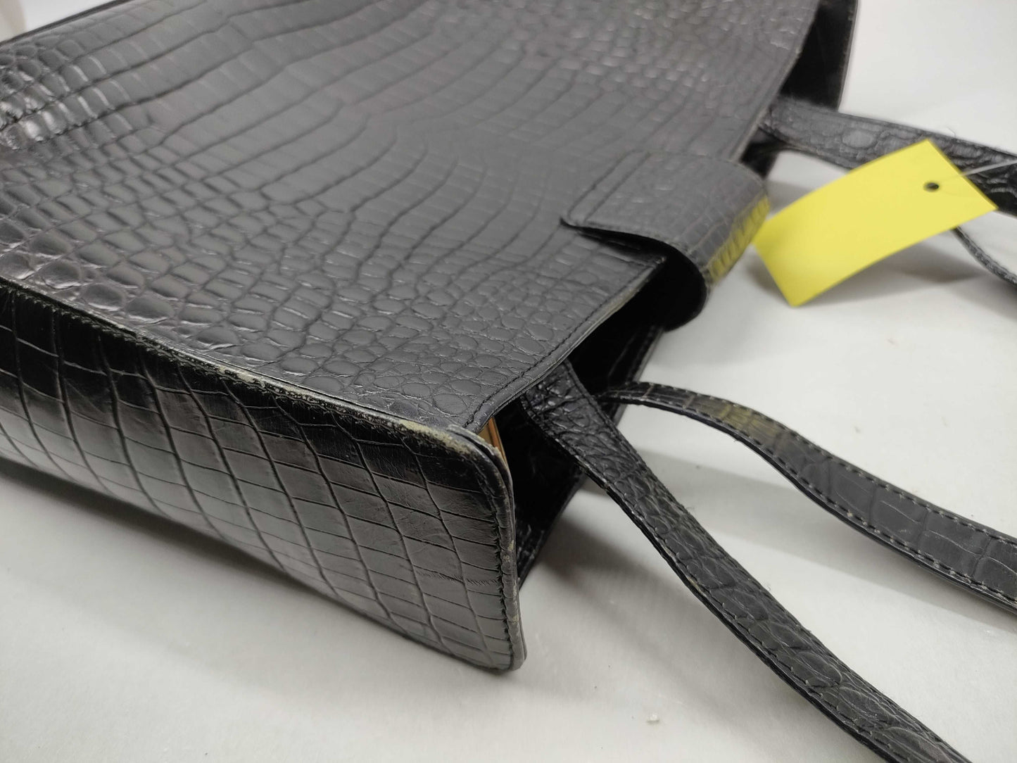 Salvatore Ferragamo Vara Vara Crocodile Embossed Tote Bag
