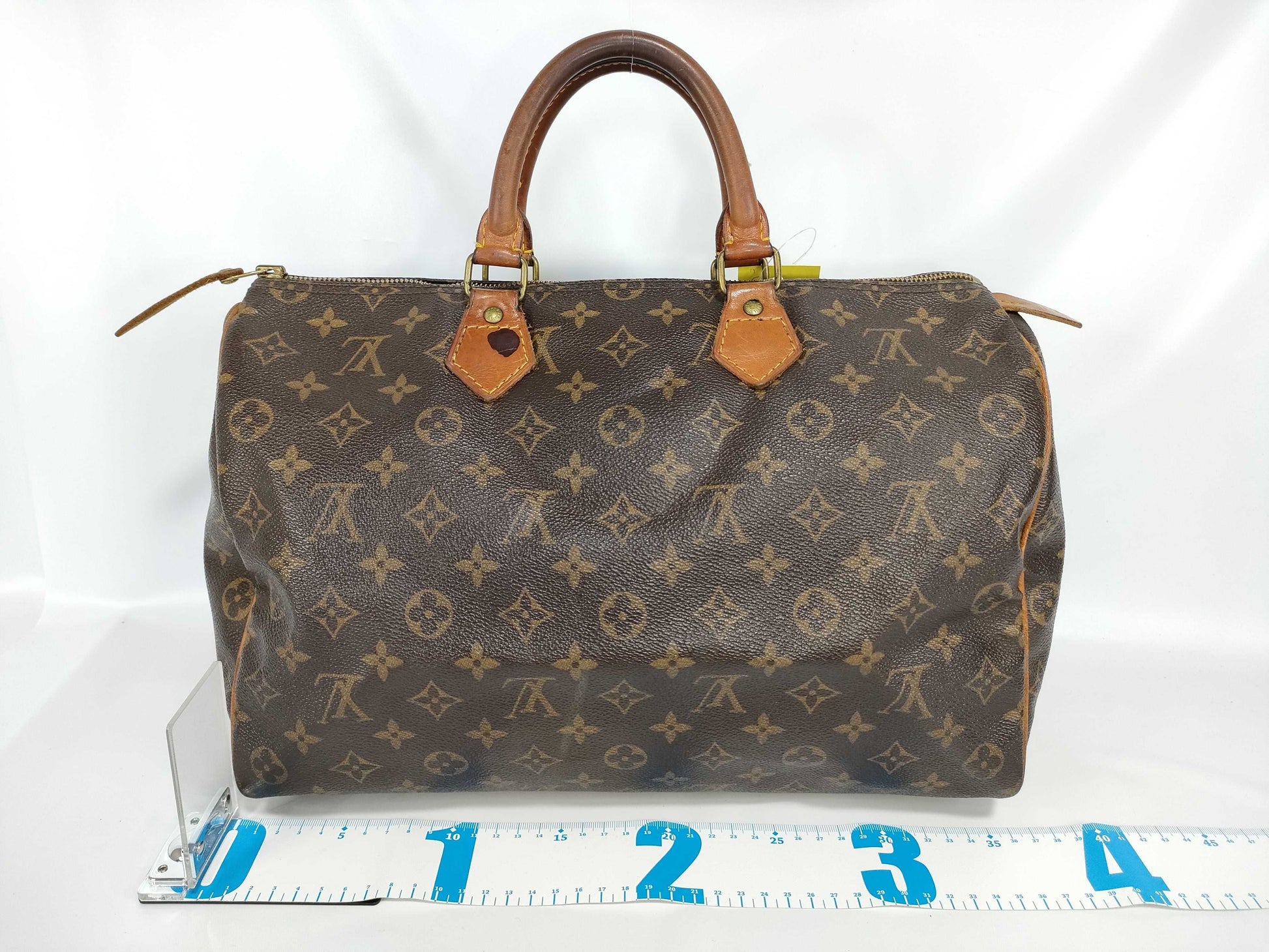 LOUIS VUITTON [Serial Number] RFID Unverifiable 884FC Monogram Speedy 35 Boston Bag