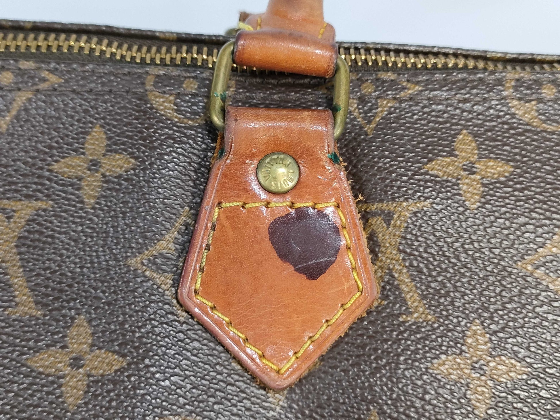 LOUIS VUITTON [Serial Number] RFID Unverifiable 884FC Monogram Speedy 35 Boston Bag