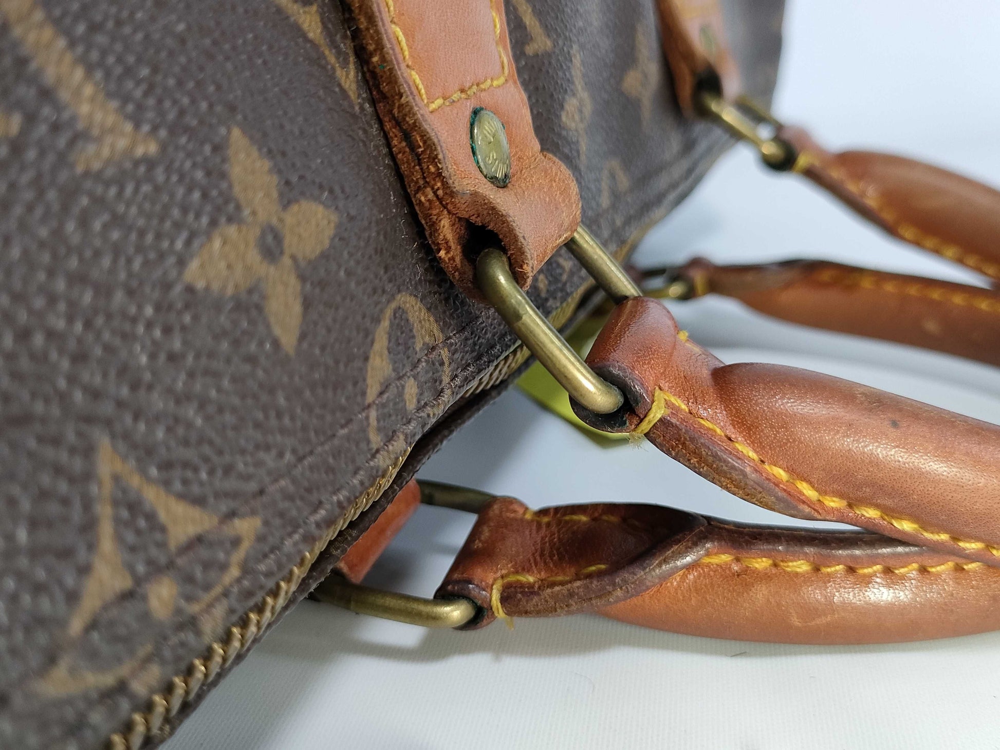 LOUIS VUITTON [Serial Number] RFID Unverifiable 884FC Monogram Speedy 35 Boston Bag