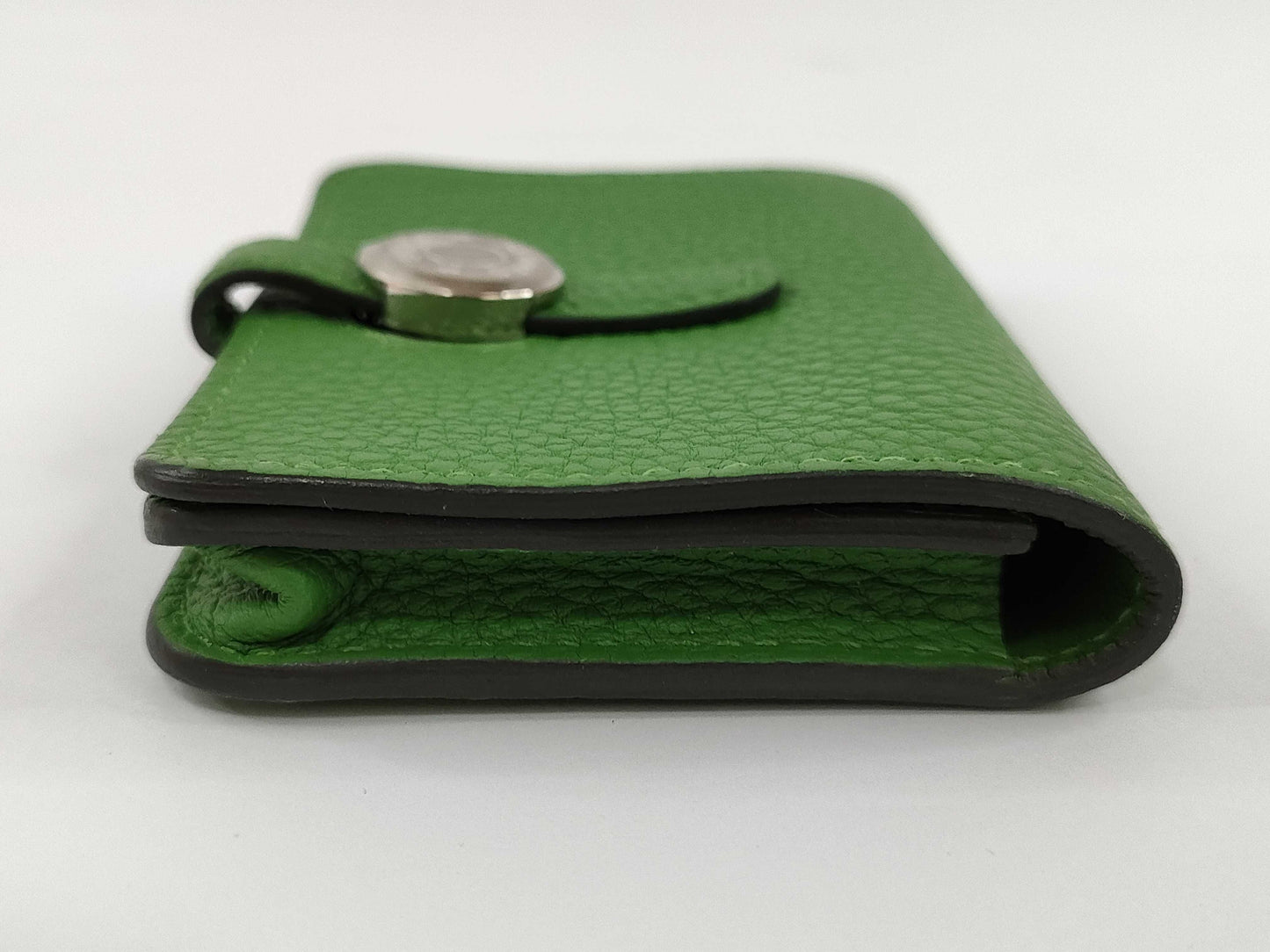 HERMES Dogon Card Case, B Stamp, Green, Card Case, Pass Case, Business Card Case