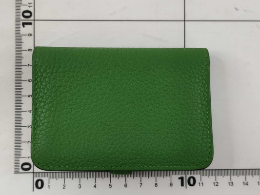HERMES Dogon Card Case, B Stamp, Green, Card Case, Pass Case, Business Card Case