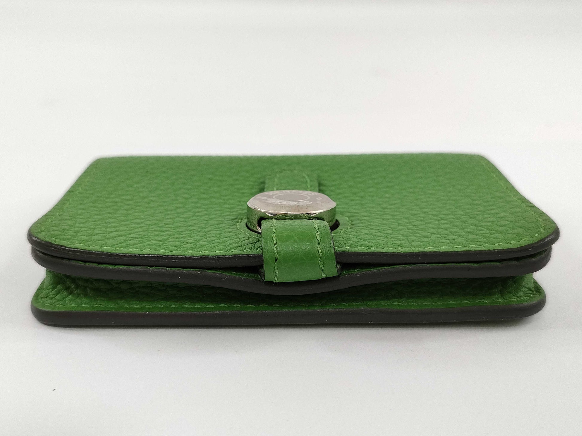 HERMES Dogon Card Case, B Stamp, Green, Card Case, Pass Case, Business Card Case