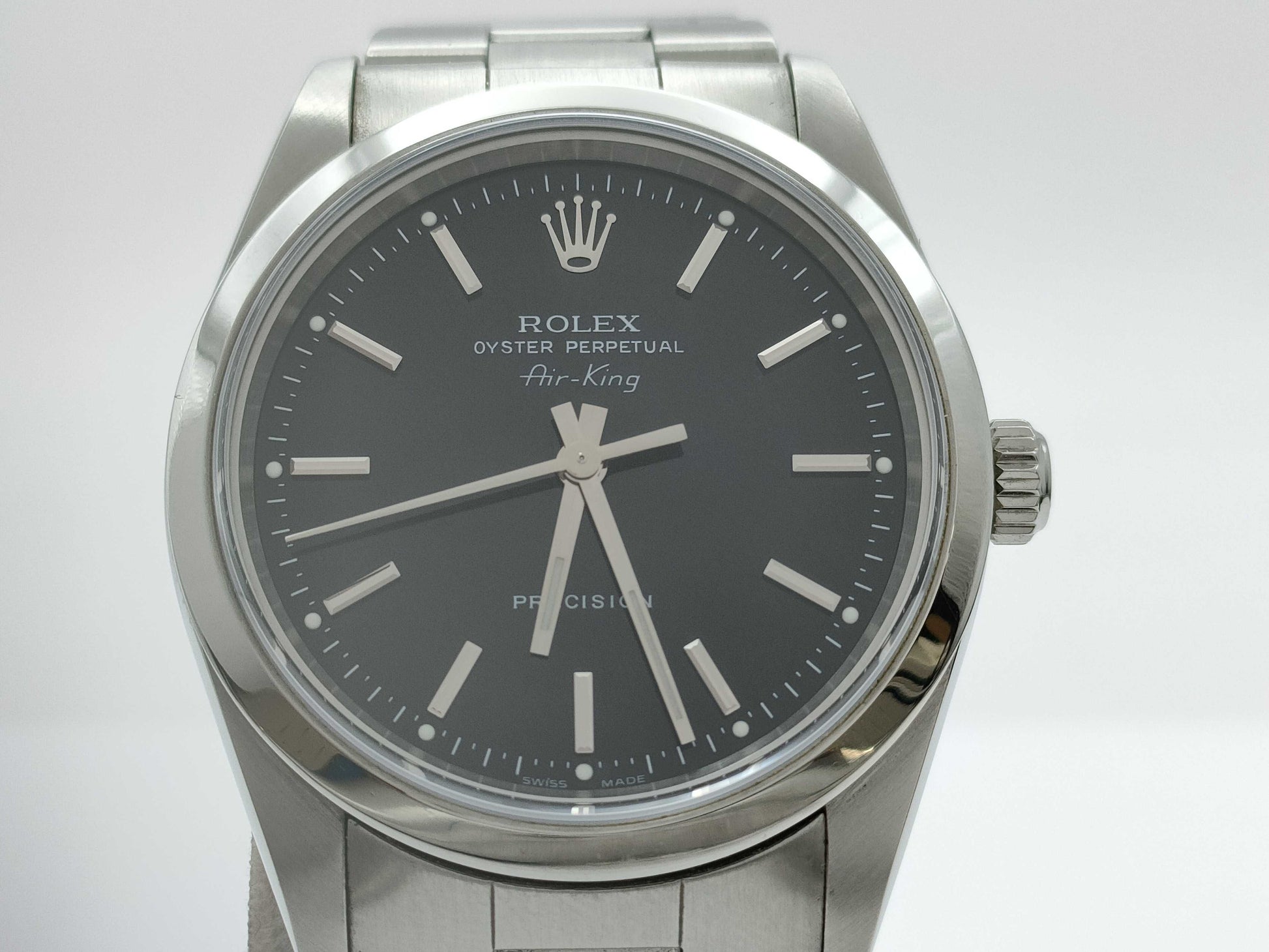 ROLEX 14000M D214967 Black Dial Boys' Watch