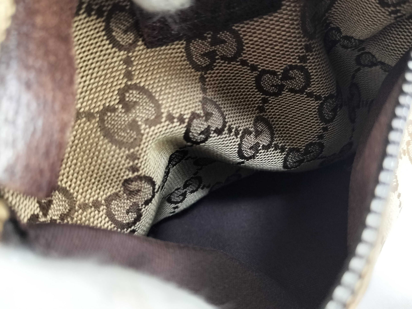 GUCCI GG Canvas Canvas x Leather Waist Pouch 28566 Waist Bag