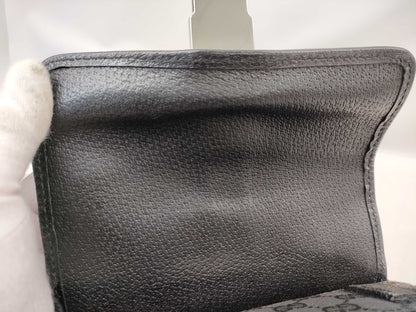 GUCCI GG Canvas Waist Bag 131236 200047 Black Shoulder Bag