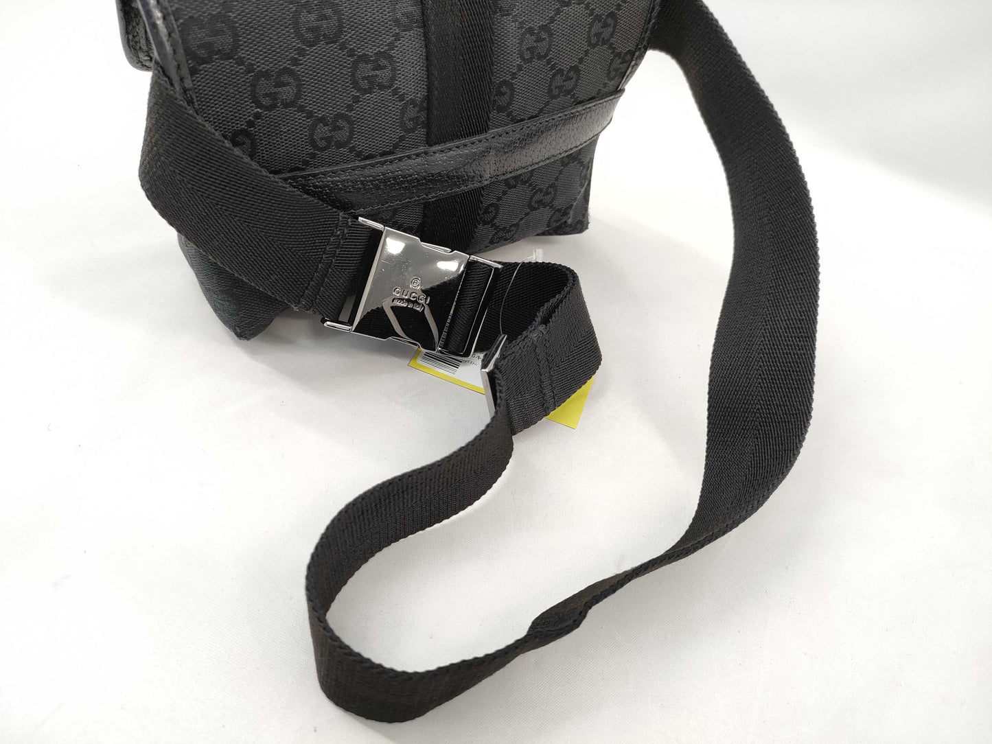 GUCCI GG Canvas Waist Bag 131236 200047 Black Shoulder Bag