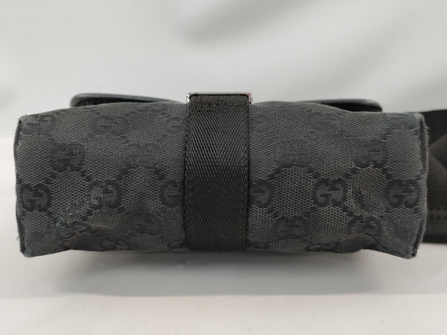 GUCCI GG Canvas Waist Bag 131236 200047 Black Shoulder Bag