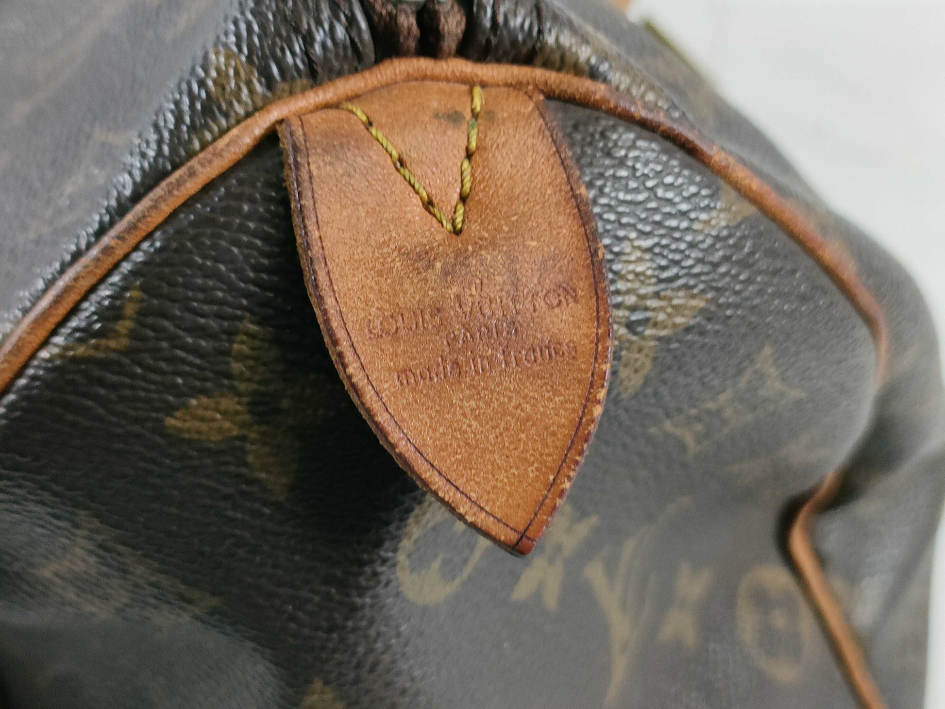 LOUIS VUITTON RFID Unverified 844 MB Monogram Speedy 35 Handbag
