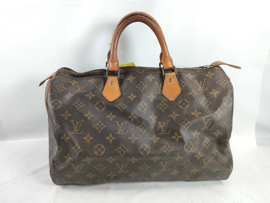 LOUIS VUITTON RFID Unverified 844 MB Monogram Speedy 35 Handbag