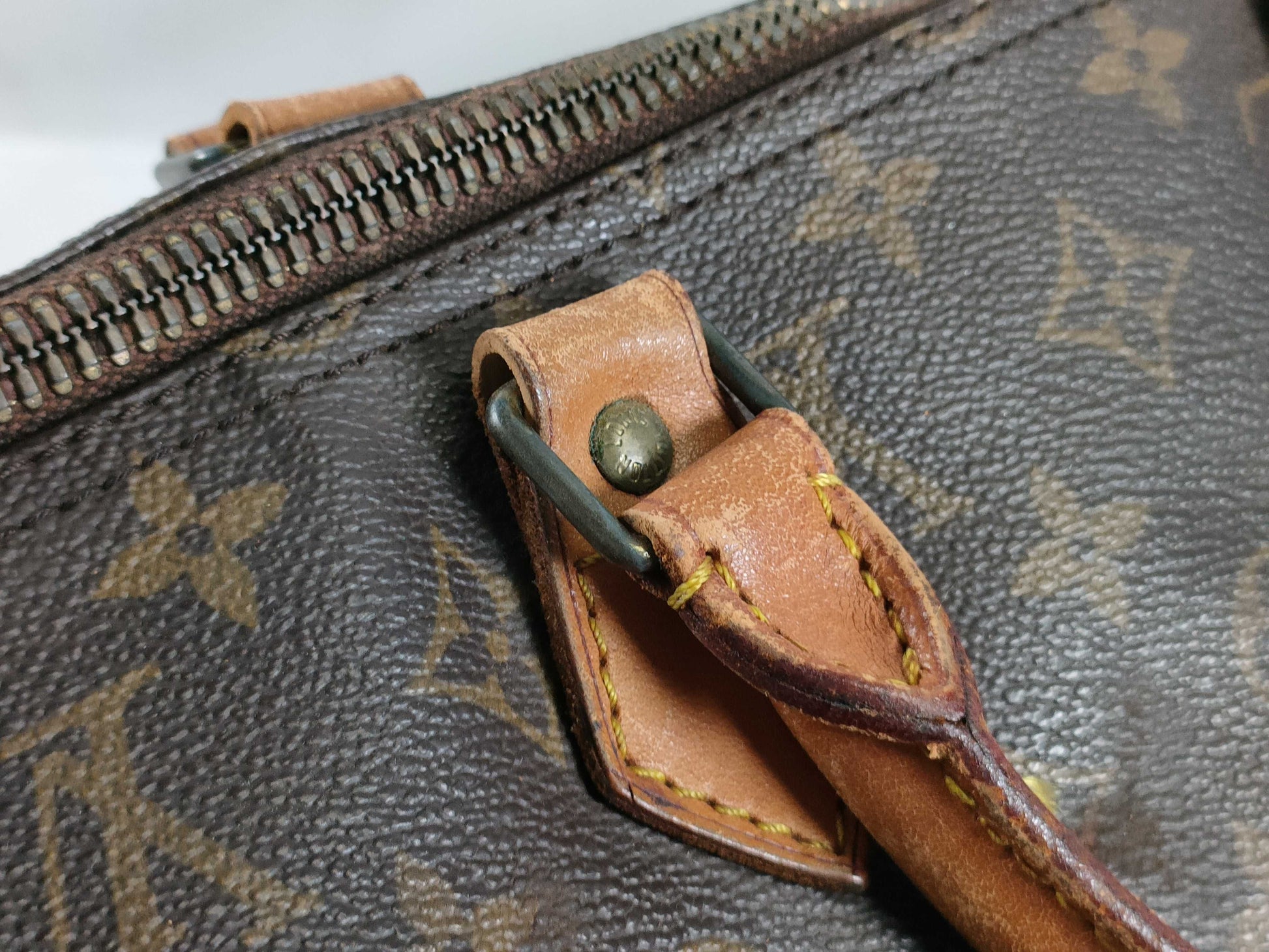 LOUIS VUITTON RFID Unverified 844 MB Monogram Speedy 35 Handbag