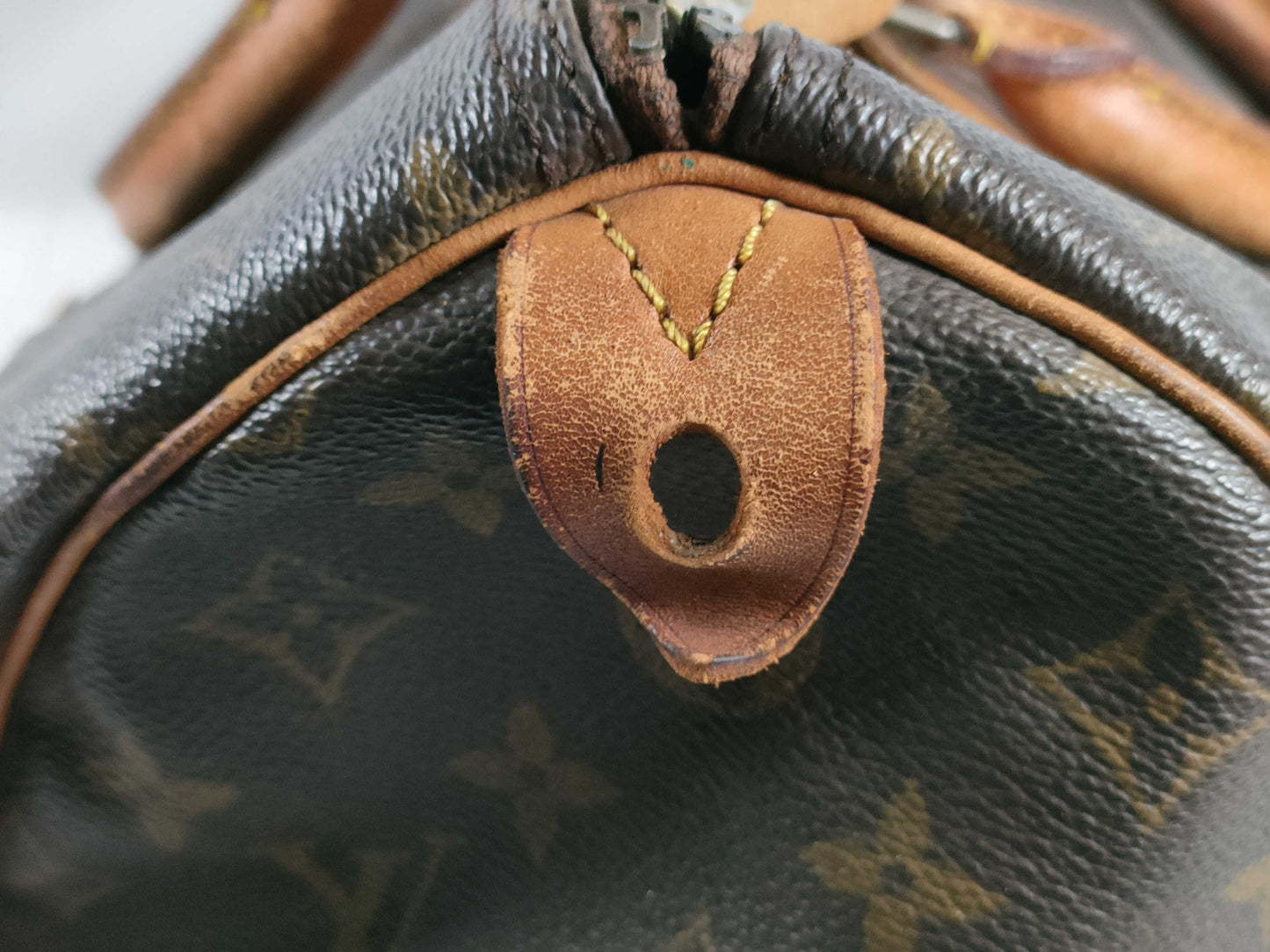 LOUIS VUITTON RFID Unverified 844 MB Monogram Speedy 35 Handbag