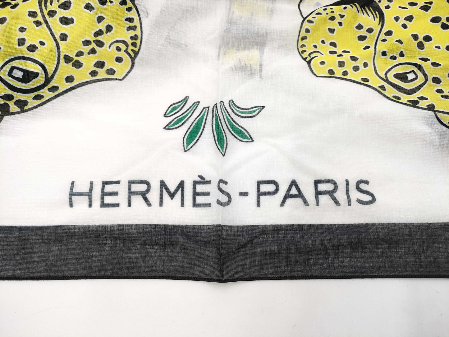 HERMES Carre Leopard Large Scarf Cotton Scarf