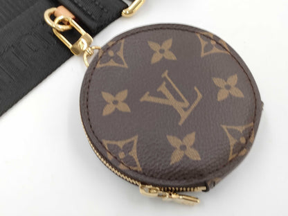 LOUIS VUITTON Monogram Coin Case with Shoulder Strap Multi Strap