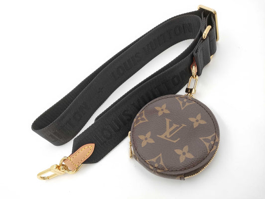 LOUIS VUITTON Monogram Coin Case with Shoulder Strap Multi Strap