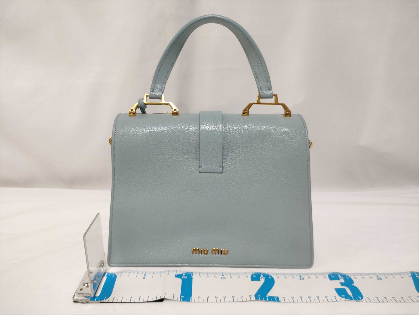 Miu Miu Madras/Light Blue, Pink, Light Green/Strap Included Handbag
