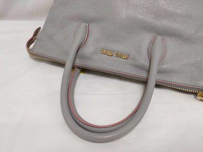 Miu Miu Madras/Light Blue/Strap Handbag