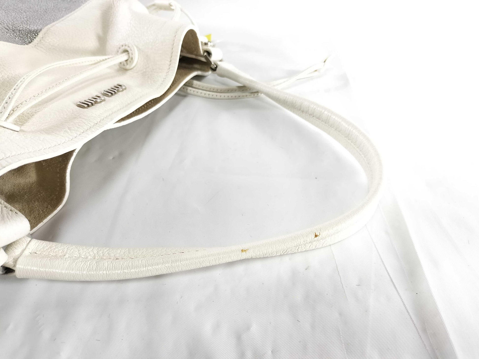 Miu Miu Madras/Silver & White/Strap Included Shoulder Bag