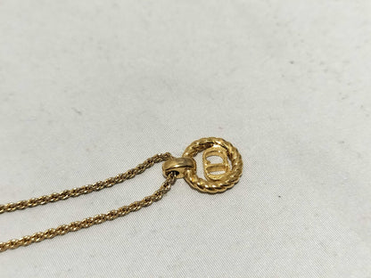 Dior logo necklace necklace