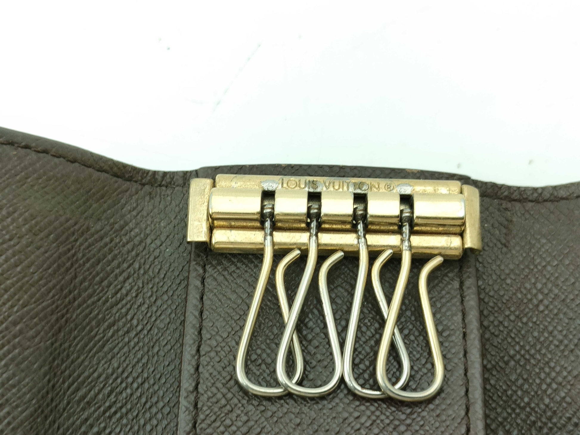 LOUIS VUITTON Damier Key Case 4-Ring Key Case/Key Holder