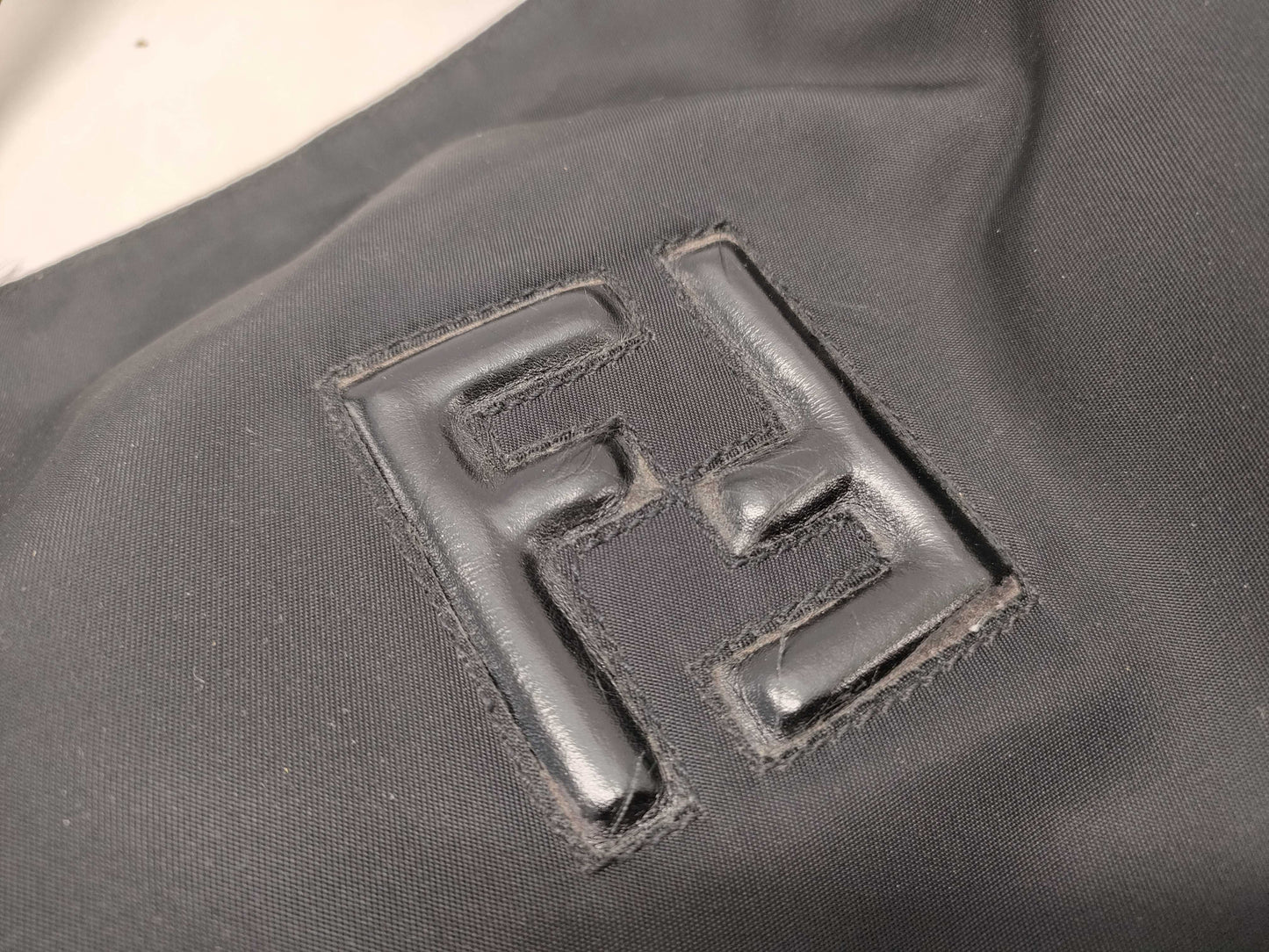 FENDI nylon logo tote bag