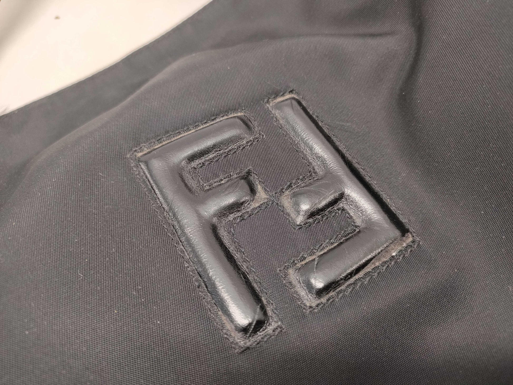 FENDI nylon logo tote bag
