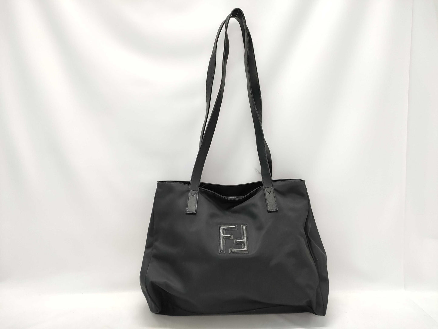 FENDI nylon logo tote bag