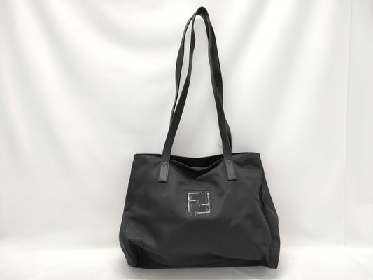 FENDI nylon logo tote bag
