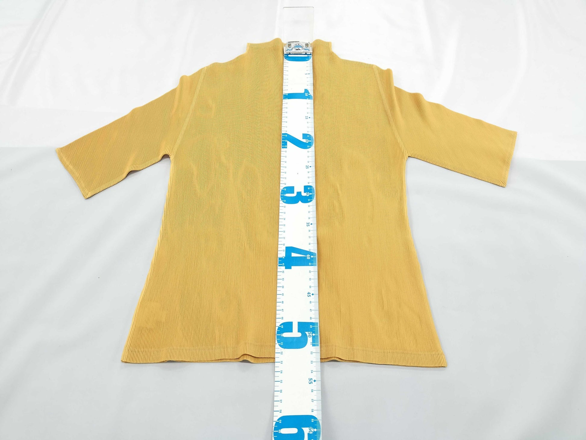 ISSEY MIYAKE Pleats Please Short Sleeve Top Orange