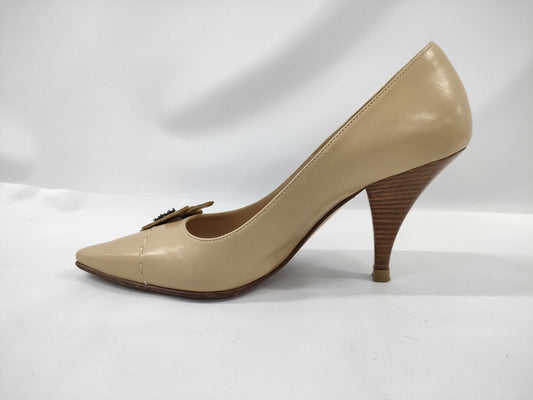 CHANEL Clover Design Leather Pumps