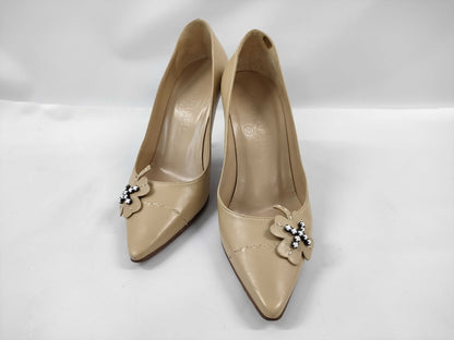 CHANEL Clover Design Leather Pumps