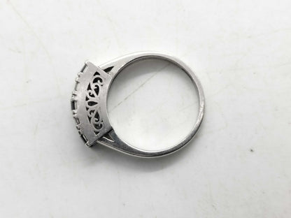 S 0.59ct D 0.26ct Pt900 5.3g Ring 