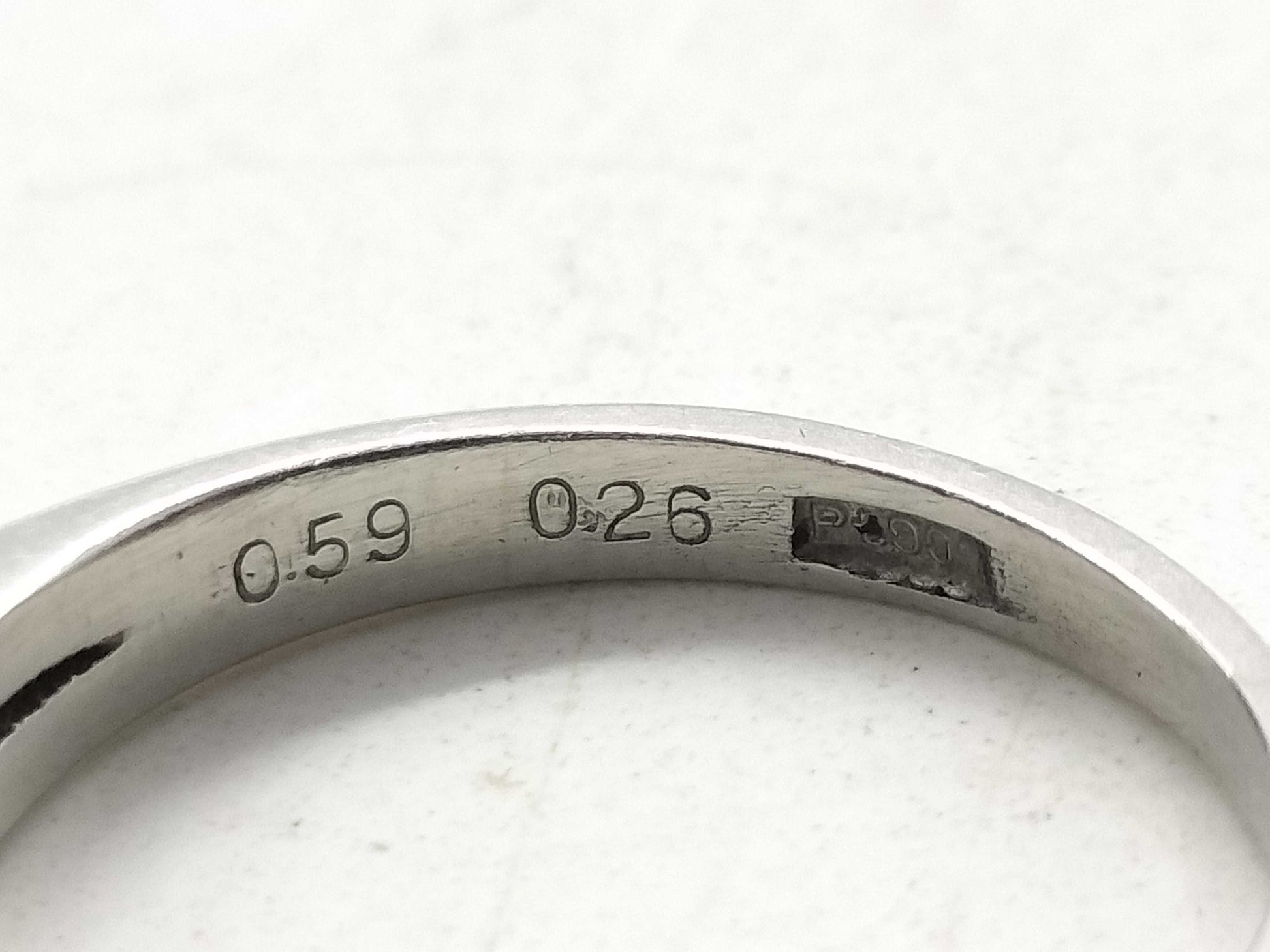 S 0.59ct D 0.26ct Pt900 5.3g Ring 