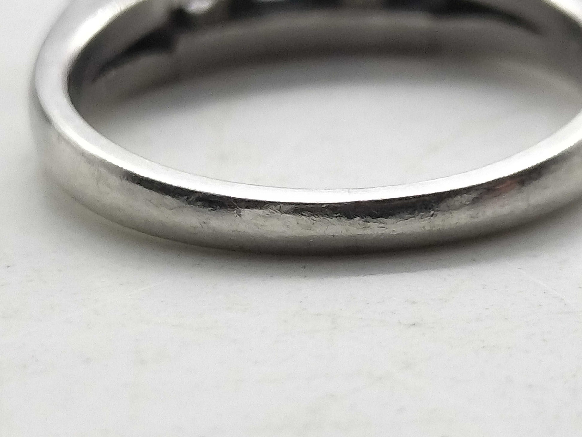 S 0.59ct D 0.26ct Pt900 5.3g Ring 