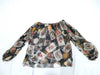 DOLCE&GABBANA Trump Print Sheer Chiffon Blouse Shirt