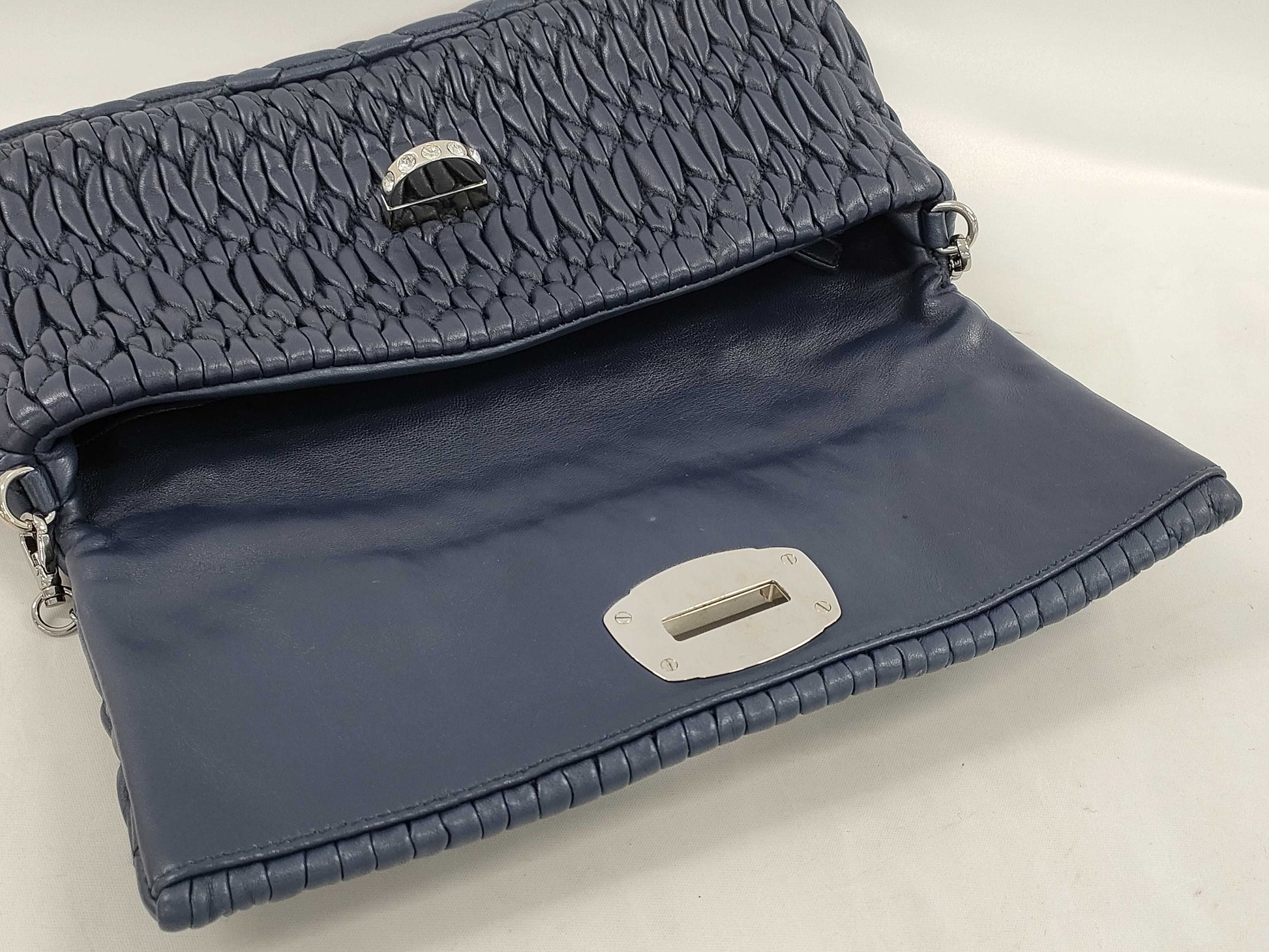 Miu Miu Nappa Crystal Handbag