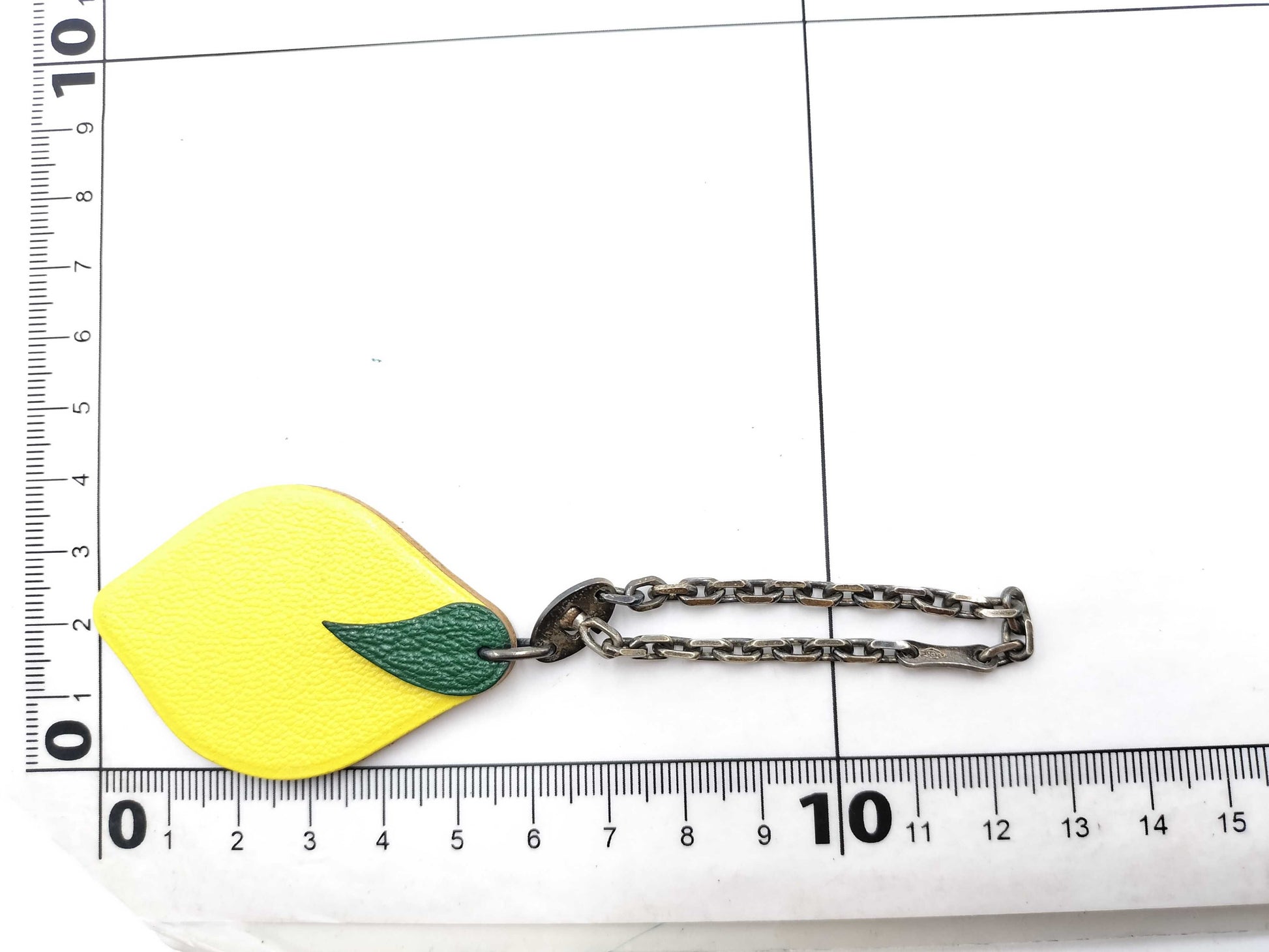 HERMES Lemon Charm Key Case/Key Holder