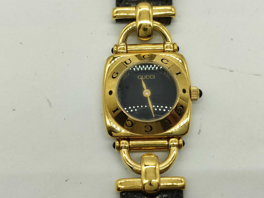 GUCCI 6300L Women's Watch, Black Dial