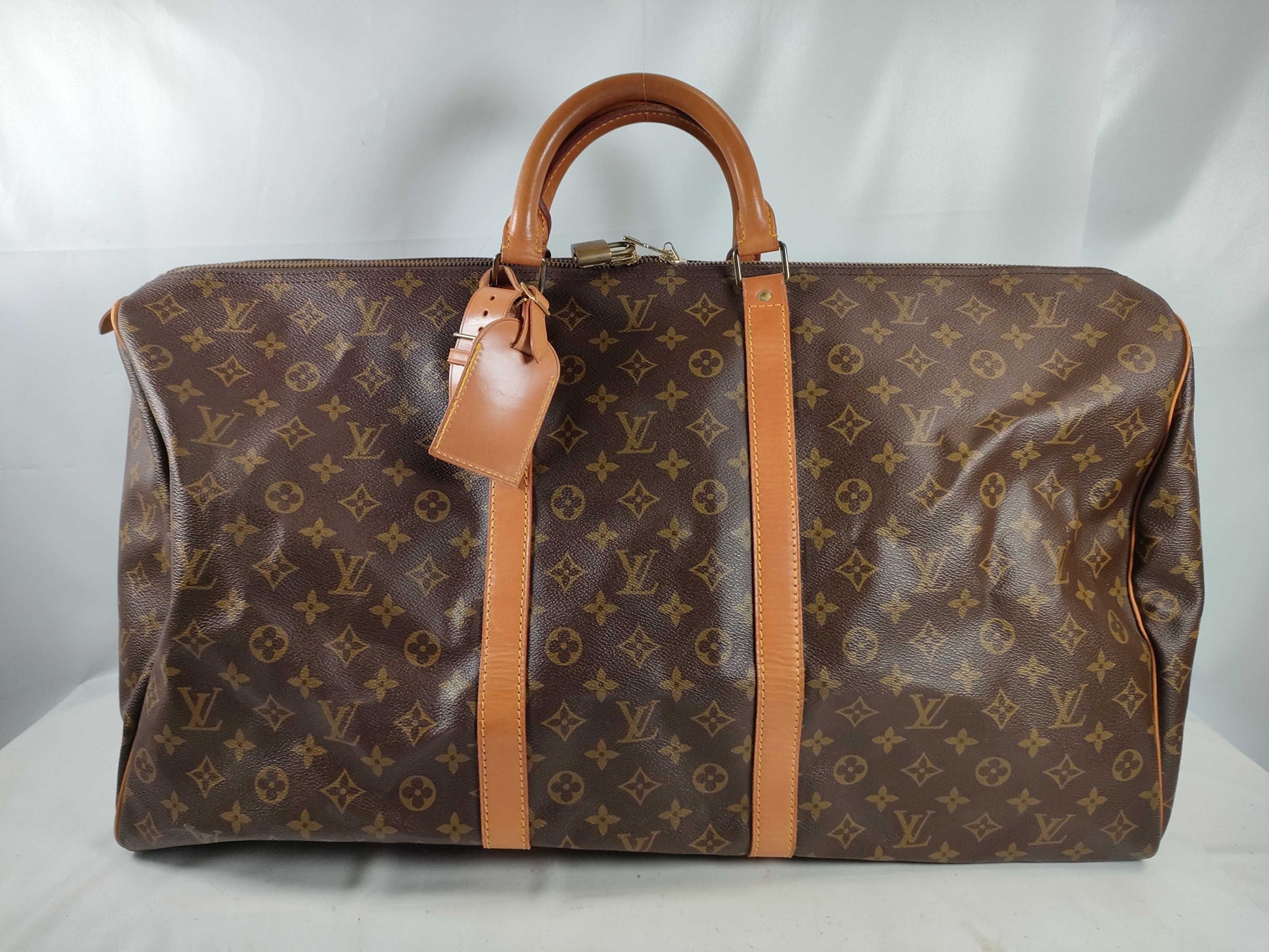 LOUIS VUITTON Monogram Keepall 60 Boston Bag