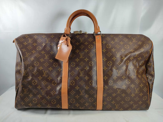 LOUIS VUITTON Monogram Keepall 60 Boston Bag