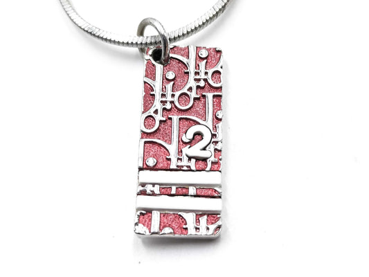 Dior Plate Logo Necklace Necklace