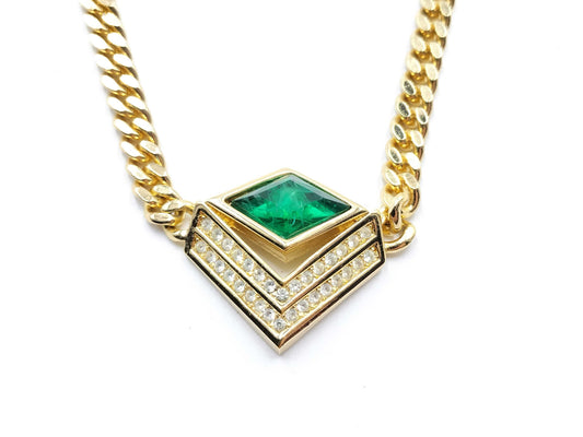 Dior Gold Stone Necklace