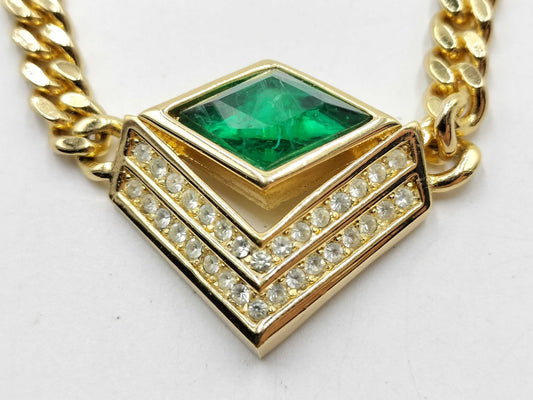 Dior Gold Stone Necklace