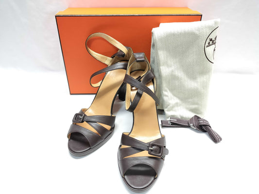 HERMES leather sandals