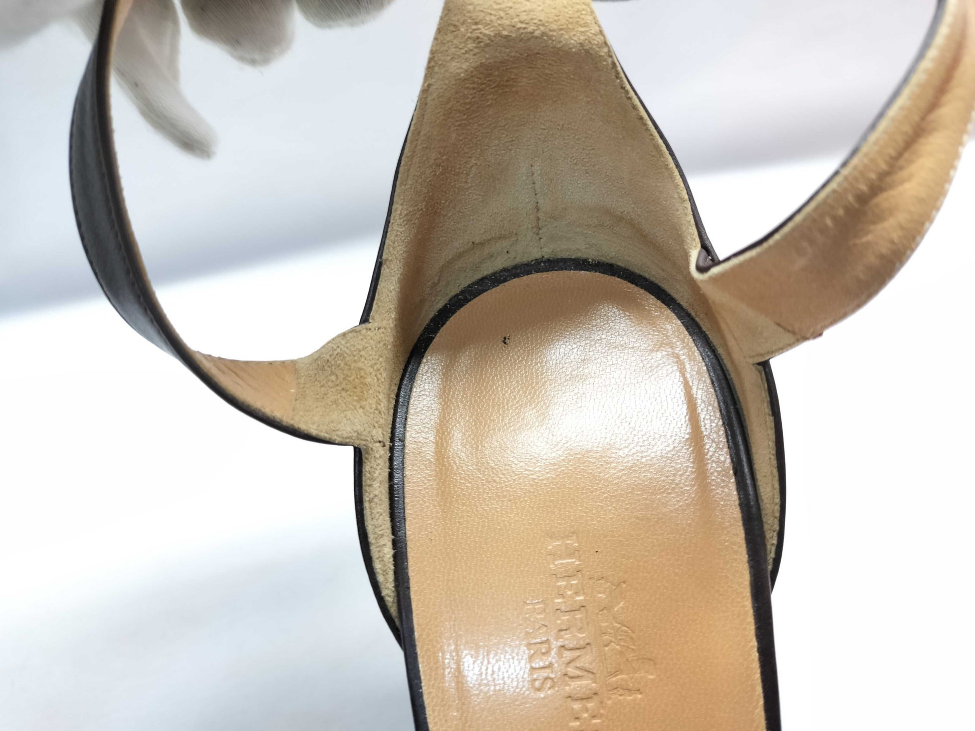 HERMES leather sandals