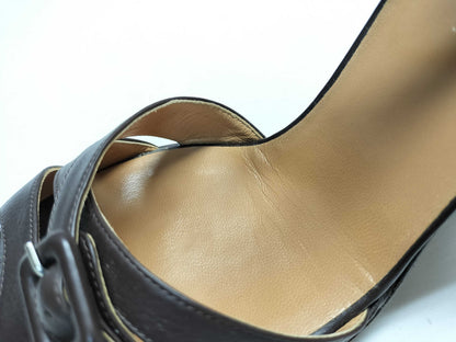 HERMES leather sandals