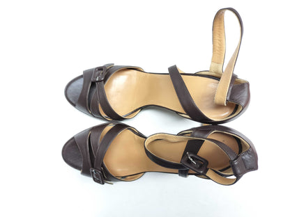 HERMES leather sandals