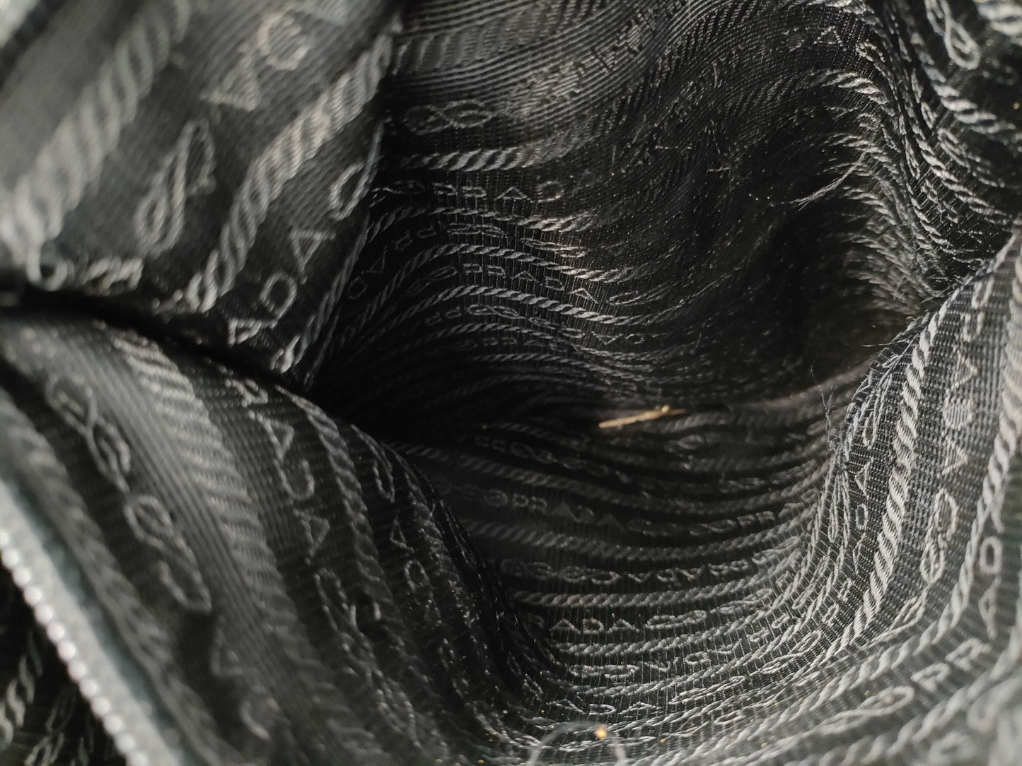 PRADA nylon tote bag with repair marks
